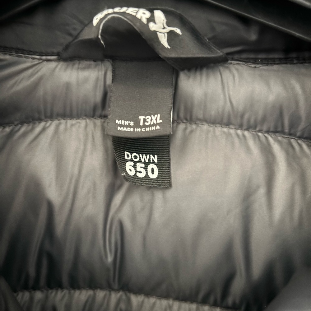 Eddie Bauer Black Men's Down Vest 3XLT